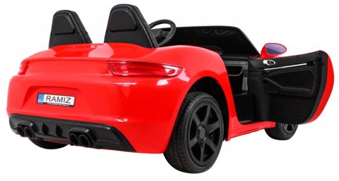 Perfecta Auto dla 2 dzieci Czerwony + Pompowane koła + Silnik bezszczotkowy + MP3 LED + Wolny Start Perfecta Auto dla 2 dzieci Czerwony + Pompowane koła + Silnik bezszczotkowy + MP3 LED + Wolny Start