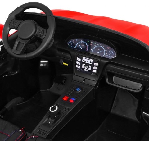 Perfecta Auto dla 2 dzieci Czerwony + Pompowane koła + Silnik bezszczotkowy + MP3 LED + Wolny Start Perfecta Auto dla 2 dzieci Czerwony + Pompowane koła + Silnik bezszczotkowy + MP3 LED + Wolny Start