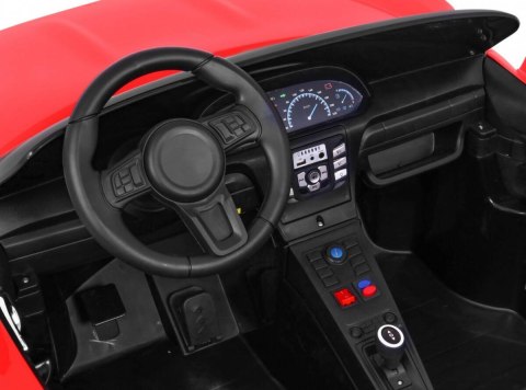 Perfecta Auto dla 2 dzieci Czerwony + Pompowane koła + Silnik bezszczotkowy + MP3 LED + Wolny Start Perfecta Auto dla 2 dzieci Czerwony + Pompowane koła + Silnik bezszczotkowy + MP3 LED + Wolny Start