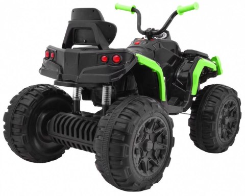 Quad ATV 2.4GHz na akumulator dla dzieci Czarno-zielony + Pilot + Koła EVA + Radio MP3 + Wolny Start Quad ATV 2.4GHz na akumulator dla dzieci Czarno-zielony + Pilot + Koła EVA + Radio MP3 + Wolny Start
