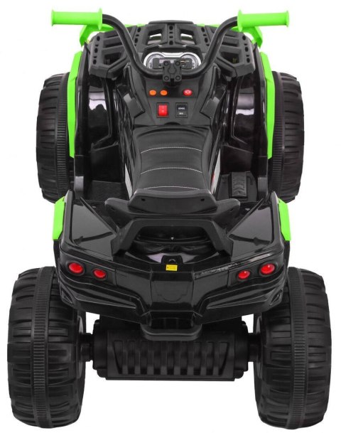 Quad ATV 2.4GHz na akumulator dla dzieci Czarno-zielony + Pilot + Koła EVA + Radio MP3 + Wolny Start Quad ATV 2.4GHz na akumulator dla dzieci Czarno-zielony + Pilot + Koła EVA + Radio MP3 + Wolny Start