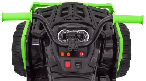 Quad ATV 2.4GHz na akumulator dla dzieci Czarno-zielony + Pilot + Koła EVA + Radio MP3 + Wolny Start Quad ATV 2.4GHz na akumulator dla dzieci Czarno-zielony + Pilot + Koła EVA + Radio MP3 + Wolny Start