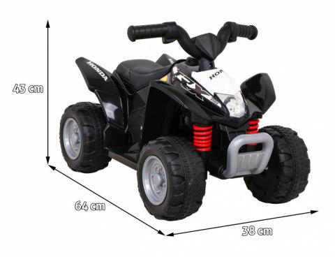 Quad Honda 250X TRX na akumulator Czarny + Klakson + LED + Ekoskóra Quad Honda 250X TRX na akumulator Czarny + Klakson + LED + Ekoskóra