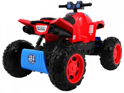 Quad na akumulator Sport Run dla dzieci Czerwony + Napęd 4x4 + LED + Radio MP3 Quad na akumulator Sport Run dla dzieci Czerwony + Napęd 4x4 + LED + Radio MP3