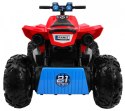 Quad na akumulator Sport Run dla dzieci Czerwony + Napęd 4x4 + LED + Radio MP3