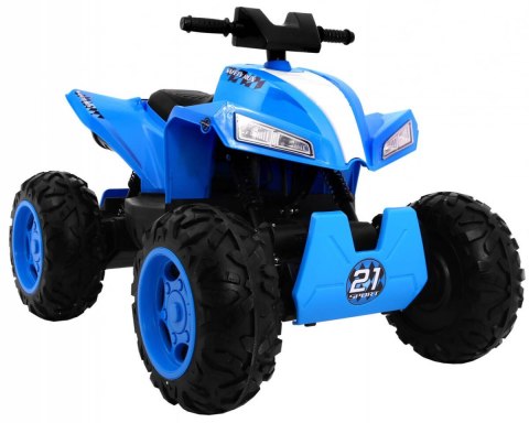 Quad na akumulator Sport Run dla dzieci Niebieski + Napęd 4x4 + LED + Radio MP3 Quad na akumulator Sport Run dla dzieci Niebieski + Napęd 4x4 + LED + Radio MP3