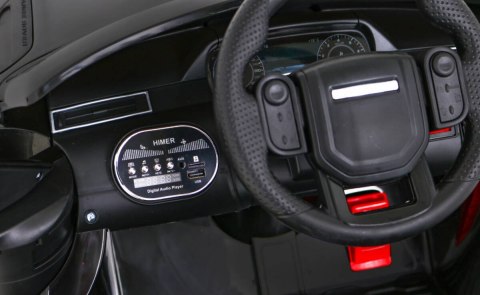 Range Rover Velar na akumulator Czarny + Pilot + EVA + Wolny Start + MP3 LED Range Rover Velar na akumulator Czarny + Pilot + EVA + Wolny Start + MP3 LED