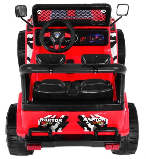 Terenowy Raptor Drifter na akumulator dla dzieci Czerwony + Pilot + Wolny Start + EVA + Dźwięki Światła Terenowy Raptor Drifter na akumulator dla dzieci Czerwony + Pilot + Wolny Start + EVA + Dźwięki Światła