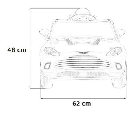 Pojazd Aston Martin DBX Biały Pojazd Aston Martin DBX Biały