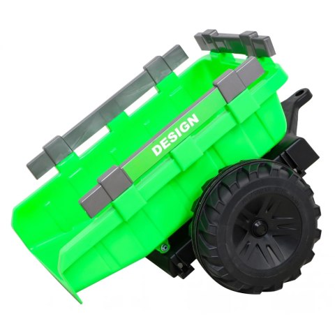 Pojazd Traktor Z Przyczepą 720-T Zielony Pojazd Traktor Z Przyczepą 720-T Zielony