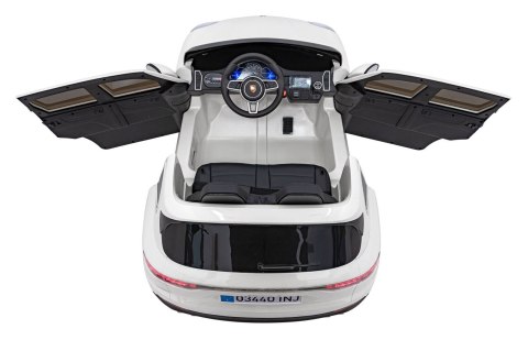 Porsche Cayenne S na akumulator dla dzieci Lakier Biały + Pilot + Wolny START + EVA + Audio LED Porsche Cayenne S na akumulator dla dzieci Lakier Biały + Pilot + Wolny START + EVA + Audio LED