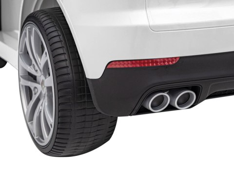 Porsche Cayenne S na akumulator dla dzieci Lakier Biały + Pilot + Wolny START + EVA + Audio LED Porsche Cayenne S na akumulator dla dzieci Lakier Biały + Pilot + Wolny START + EVA + Audio LED