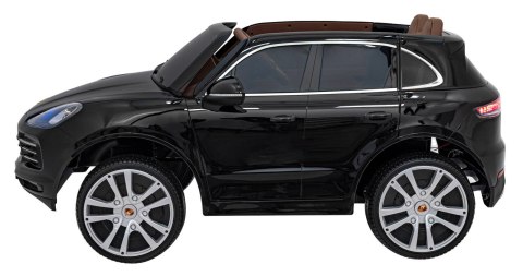 Porsche Cayenne S na akumulator dla dzieci Lakier Czarny + Pilot + Wolny START + EVA + Audio LED Porsche Cayenne S na akumulator dla dzieci Lakier Czarny + Pilot + Wolny START + EVA + Audio LED