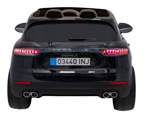 Porsche Cayenne S na akumulator dla dzieci Lakier Czarny + Pilot + Wolny START + EVA + Audio LED Porsche Cayenne S na akumulator dla dzieci Lakier Czarny + Pilot + Wolny START + EVA + Audio LED