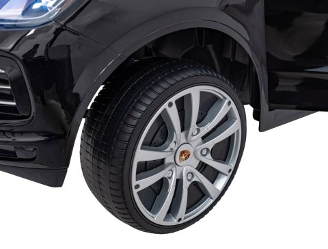 Porsche Cayenne S na akumulator dla dzieci Lakier Czarny + Pilot + Wolny START + EVA + Audio LED Porsche Cayenne S na akumulator dla dzieci Lakier Czarny + Pilot + Wolny START + EVA + Audio LED