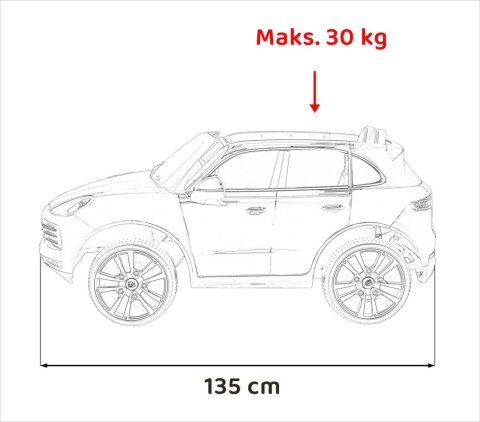 Porsche Cayenne S na akumulator dla dzieci Lakier Czarny + Pilot + Wolny START + EVA + Audio LED Porsche Cayenne S na akumulator dla dzieci Lakier Czarny + Pilot + Wolny START + EVA + Audio LED