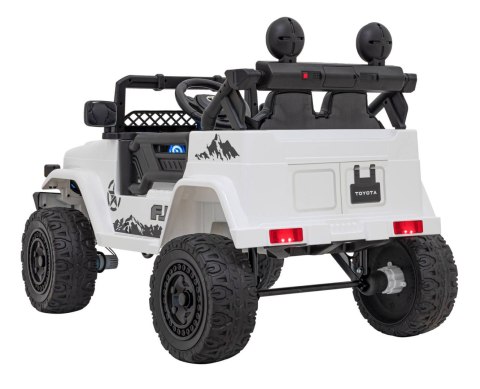 Toyota FJ Cruiser dla dzieci Biały + Pilot + Napęd 4x4 + Audio LED + EVA + Wolny Start Toyota FJ Cruiser dla dzieci Biały + Pilot + Napęd 4x4 + Audio LED + EVA + Wolny Start