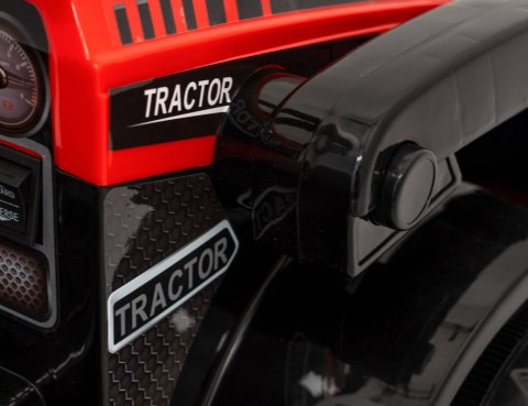 Traktor Spychacz G320 dla najmłodszych dzieci Czerwony + Ruchoma łyżka + Melodie + Klakson + Światła LED Traktor Spychacz G320 dla najmłodszych dzieci Czerwony + Ruchoma łyżka + Melodie + Klakson + Światła LED