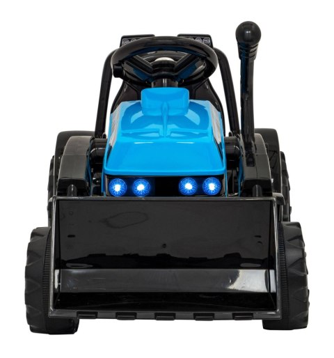 Traktor Spychacz G320 dla najmłodszych dzieci Niebieski + Ruchoma łyżka + Melodie + Klakson + Światła LED Traktor Spychacz G320 dla najmłodszych dzieci Niebieski + Ruchoma łyżka + Melodie + Klakson + Światła LED