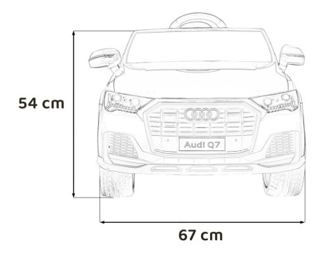 Pojazd Audi Q7 NEW LIFT Niebieski Pojazd Audi Q7 NEW LIFT Niebieski