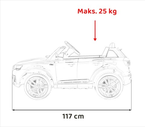 Pojazd Audi Q7 NEW LIFT Niebieski Pojazd Audi Q7 NEW LIFT Niebieski
