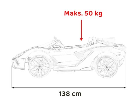 Pojazd Lamborghini SIAN Biały Pojazd Lamborghini SIAN Biały