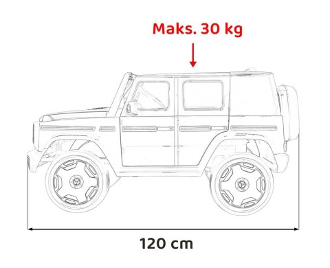 Pojazd Mercedes Benz EQG Srebrny Pojazd Mercedes Benz EQG Srebrny