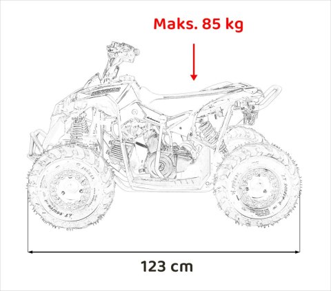 Pojazd Quad Spalinowy RENEGADE HIPERFECT 110CC Żółty Pojazd Quad Spalinowy RENEGADE HIPERFECT 110CC Żółty