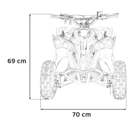 Pojazd Quad Spalinowy RENEGADE HIPERFECT 49CC Żółty Pojazd Quad Spalinowy RENEGADE HIPERFECT 49CC Żółty