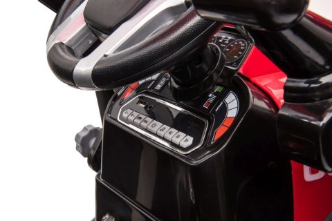 Traktor Na Akumulator Z Przyczepą Hercules Czerwony 24V Traktor Na Akumulator Z Przyczepą Hercules Czerwony 24V