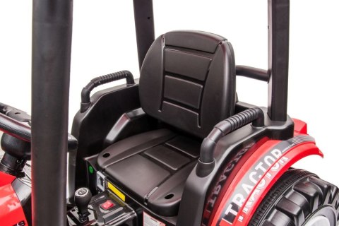 Traktor Na Akumulator Z Przyczepą Hercules Czerwony 24V Traktor Na Akumulator Z Przyczepą Hercules Czerwony 24V