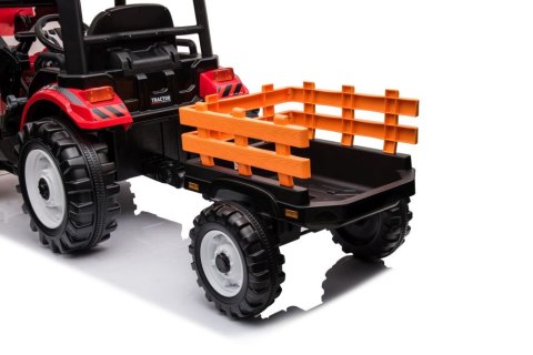 Traktor Na Akumulator Z Przyczepą Hercules Czerwony 24V Traktor Na Akumulator Z Przyczepą Hercules Czerwony 24V