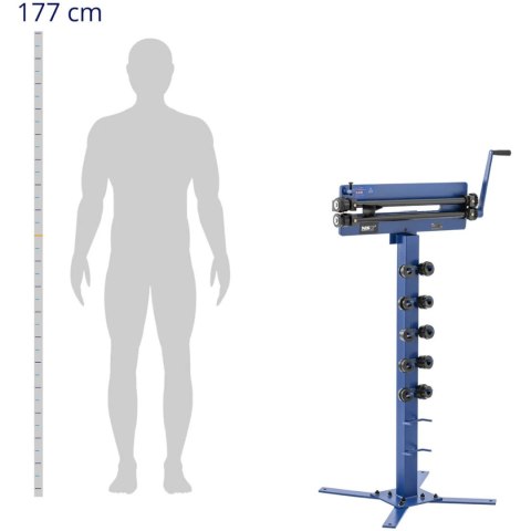 Żłobiarka ręczna do blachy ze stojakiem szer. 46 cm 1.2 mm Żłobiarka ręczna do blachy ze stojakiem szer. 46 cm 1.2 mm