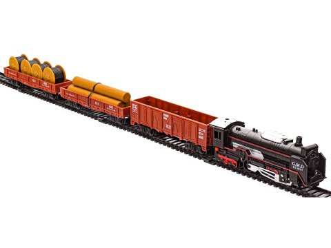Realistyczna Kolejka Rail King - Parowóz + 3 Wagony Realistyczna Kolejka Rail King - Parowóz + 3 Wagony