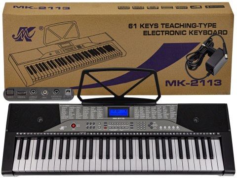 Keyboard MK-2113 Organy, 61 Klawiszy, Zasilacz Keyboard MK-2113 Organy, 61 Klawiszy, Zasilacz