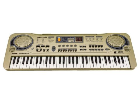 Keyboard MQ-811 Organki, 61 Klawiszy, Zasilacz, Mikrofon, USB Keyboard MQ-811 Organki, 61 Klawiszy, Zasilacz, Mikrofon, USB