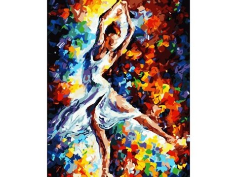 OBRAZ MALOWANIE PO NUMERACH RAMA 40x50cm BALETNICA W KOLORZE OBRAZ MALOWANIE PO NUMERACH RAMA 40x50cm BALETNICA W KOLORZE