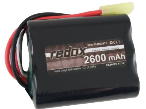 Redox ASG 2600 mAh 11,1V MINI TAMIYA (scalony) - pakiet Li-Ion Redox ASG 2600 mAh 11,1V MINI TAMIYA (scalony) - pakiet Li-Ion