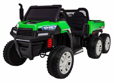Autko Farmer Truck dla 2 dzieci Zielony + Napęd 4x4 + Pilot + Kiper + Audio LED Autko Farmer Truck dla 2 dzieci Zielony + Napęd 4x4 + Pilot + Kiper + Audio LED