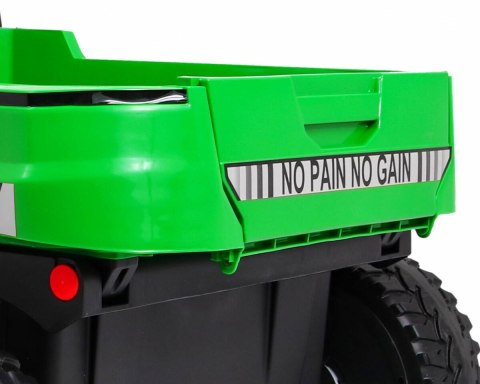 Autko Farmer Truck dla 2 dzieci Zielony + Napęd 4x4 + Pilot + Kiper + Audio LED Autko Farmer Truck dla 2 dzieci Zielony + Napęd 4x4 + Pilot + Kiper + Audio LED