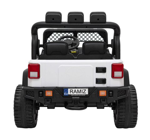 Autko terenowe Geoland Power dla 2 dzieci Biały + Pilot + Silniki 2x200W + Bagażnik + Radio MP3 + LED Autko terenowe Geoland Power dla 2 dzieci Biały + Pilot + Silniki 2x200W + Bagażnik + Radio MP3 + LED