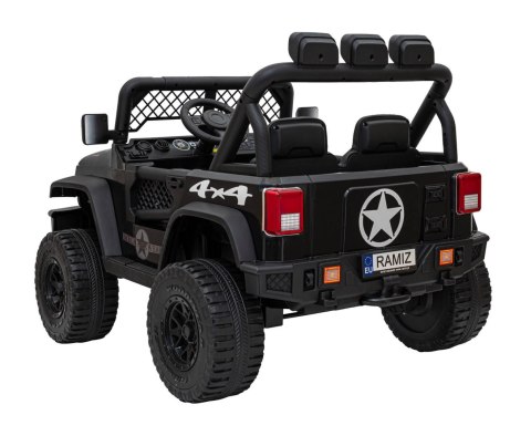 Autko terenowe Geoland Power dla 2 dzieci Czarny + Pilot + Silniki 2x200W + Bagażnik + Radio MP3 + LED Autko terenowe Geoland Power dla 2 dzieci Czarny + Pilot + Silniki 2x200W + Bagażnik + Radio MP3 + LED