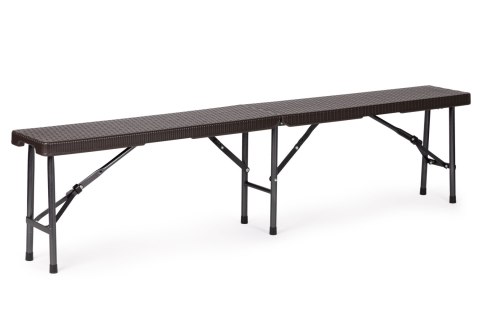 Stół cateringowy 180cm + 2 ławki zestaw bankietowy Rattan Stół cateringowy 180cm + 2 ławki zestaw bankietowy Rattan