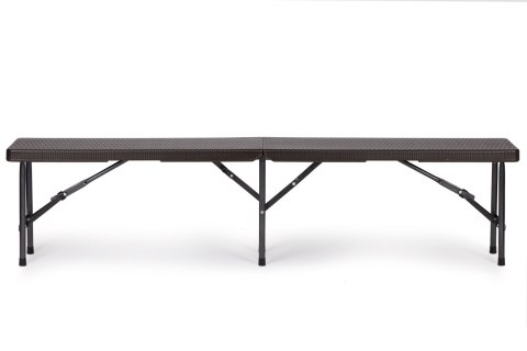 Stół cateringowy 180cm + 2 ławki zestaw bankietowy Rattan Stół cateringowy 180cm + 2 ławki zestaw bankietowy Rattan