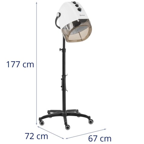 Suszarka do włosów hełmowa fryzjerska z jonizacją stojąca 70 C 1000 W Suszarka do włosów hełmowa fryzjerska z jonizacją stojąca 70 C 1000 W