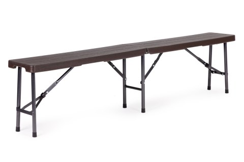 Zestaw cateringowy stół bankietowy 180cm + 2 ławki brąz ModernHome Zestaw cateringowy stół bankietowy 180cm + 2 ławki brąz ModernHome