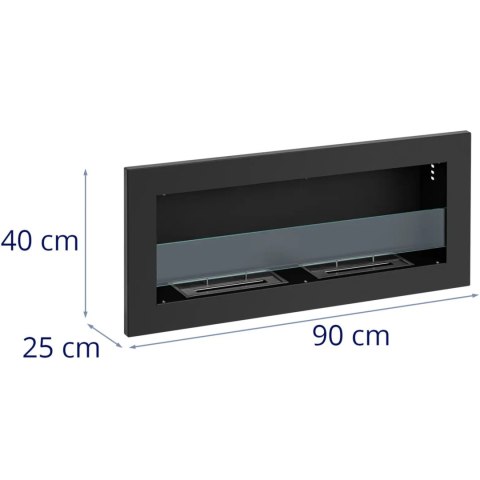 Biokominek ścienny na etanol 2 x 1 l 90 x 40 cm Biokominek ścienny na etanol 2 x 1 l 90 x 40 cm