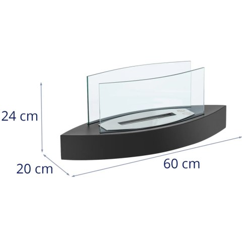 Biokominek wolnostojący stalowy 0.6 l 60 x 20 cm Biokominek wolnostojący stalowy 0.6 l 60 x 20 cm