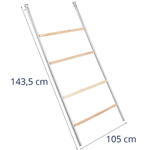 Grzęda drabina dla kur do kurnika 4 stopnie 105 x 143.5 cm Grzęda drabina dla kur do kurnika 4 stopnie 105 x 143.5 cm