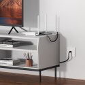 Kabel przewód sieciowy Ethernet Cat 6 RJ-45 1000Mb/s płaski 12m czarny